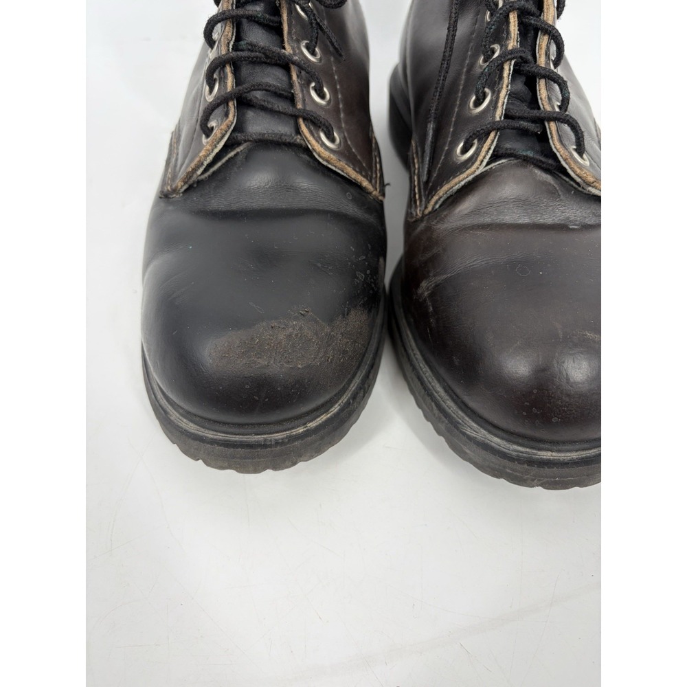 Red Wing Boots Mens Size 8.5 3E Steel Safety King Toe Black Work 2243 Vintage - Picture 3 of 16